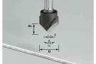 Frese a scanalare V Frese a scanalare V HW S8 D18-90°/Alu